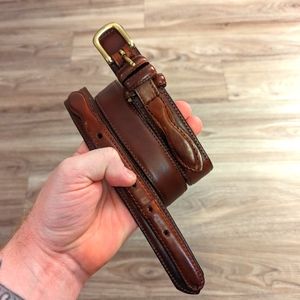 Vintage Western leather belt 34